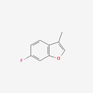 molecular formula C9H7FO B13704720 6-Fluoro-3-methylbenzofuran 