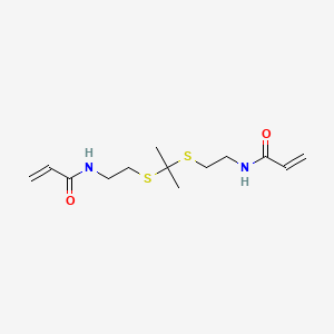 molecular formula C13H22N2O2S2 B13704723 N,N'-[[Propane-2,2-diylbis(sulfanediyl)]bis(ethane-2,1-diyl)]diacrylamide 