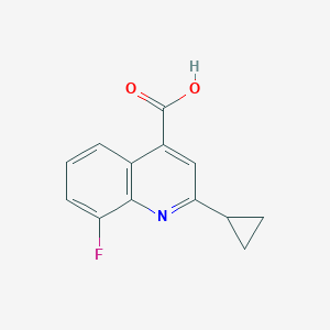 2-Cyclopropyl-8-fluoroquinoline-4-carboxylic acid