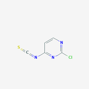 molecular formula C5H2ClN3S B13704740 2-Chloro-4-isothiocyanatopyrimidine 