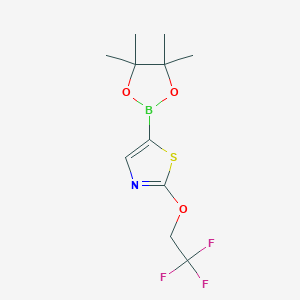 2-(2,2,2-Trifluoroethoxy)thiazole-5-boronic Acid Pinacol Ester