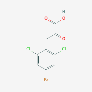 3-(4-Bromo-2,6-dichlorophenyl)-2-oxopropanoic acid