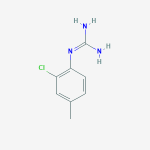 molecular formula C8H10ClN3 B13704776 1-(2-Chloro-4-methylphenyl)guanidine 