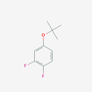 molecular formula C10H12F2O B13704821 4-(tert-Butoxy)-1,2-difluorobenzene 