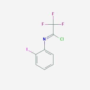 molecular formula C8H4ClF3IN B13704824 N-(2-iodophenyl)trifluoroacetimidoyl chloride 