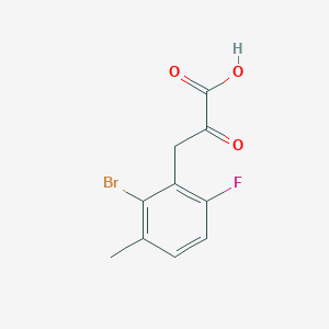 3-(2-Bromo-6-fluoro-3-methylphenyl)-2-oxopropanoic acid