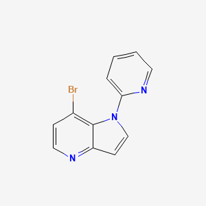 molecular formula C12H8BrN3 B13704841 7-Bromo-1-(2-pyridyl)-4-azaindole 