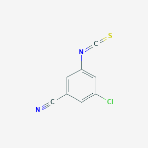 molecular formula C8H3ClN2S B13704855 3-Chloro-5-isothiocyanatobenzonitrile 