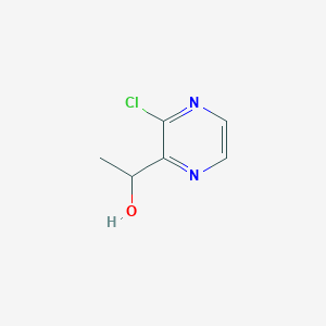 molecular formula C6H7ClN2O B13704856 1-(3-Chloropyrazin-2-yl)ethanol 