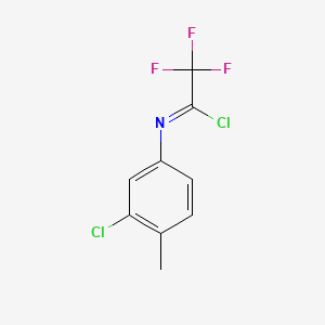 N-(3-Chloro-4-methylphenyl)-2,2,2-trifluoroacetimidoyl chloride