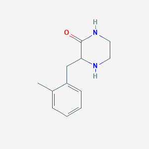 molecular formula C12H16N2O B13704878 3-(2-Methyl-benzyl)-piperazin-2-one 