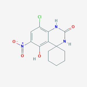 8'-Chloro-5'-hydroxy-6'-nitro-1'H-spiro[cyclohexane-1,4'-quinazolin]-2'(3'H)-one