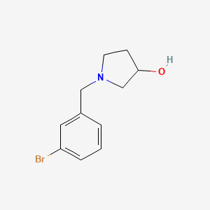 molecular formula C11H14BrNO B1370491 1-[(3-Bromophenyl)methyl]pyrrolidin-3-ol 