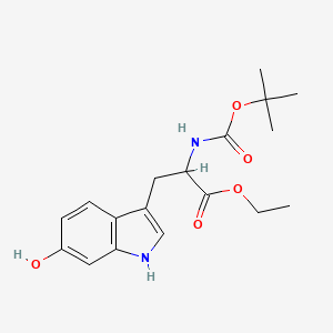 Ethyl 2-(Boc-amino)-3-(6-hydroxy-3-indolyl)propanoate