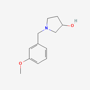 molecular formula C12H17NO2 B1370493 1-(3-Methoxybenzyl)pyrrolidin-3-ol 