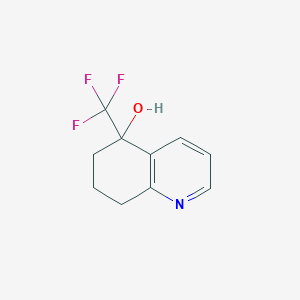 molecular formula C10H10F3NO B13704947 5-Hydroxy-5-(trifluoromethyl)-5,6,7,8-tetrahydroquinoline 