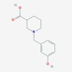 molecular formula C13H17NO3 B1370495 1-(3-Hydroxybenzyl)piperidine-3-carboxylic acid 
