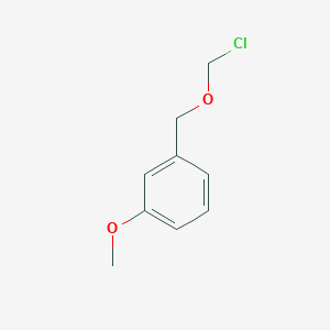 molecular formula C9H11ClO2 B13704976 3-[(Chloromethoxy)methyl]anisole 