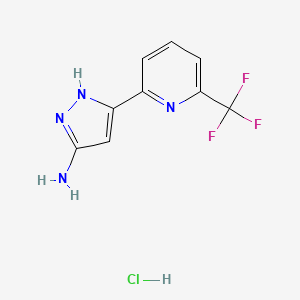 3-Amino-5-[6-(trifluoromethyl)-2-pyridyl]pyrazole Hydrochloride