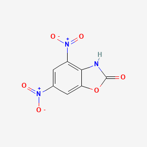 molecular formula C7H3N3O6 B13705016 4,6-Dinitro-2(3H)-benzoxazolone CAS No. 32418-09-0