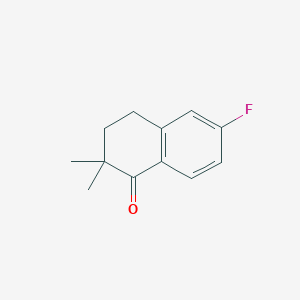 molecular formula C12H13FO B13705035 6-Fluoro-2,2-dimethyl-3,4-dihydronaphthalen-1(2H)-one 