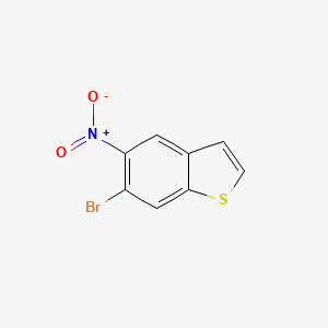 molecular formula C8H4BrNO2S B13705042 6-Bromo-5-nitrobenzo[b]thiophene 