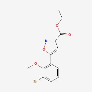 Ethyl 5-(3-Bromo-2-methoxyphenyl)isoxazole-3-carboxylate