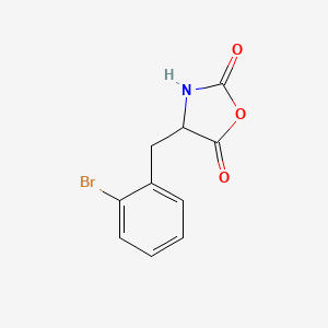 molecular formula C10H8BrNO3 B13705096 4-(2-Bromobenzyl)oxazolidine-2,5-dione 