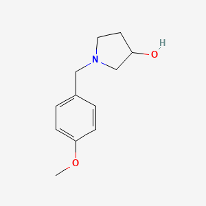 molecular formula C12H17NO2 B1370510 1-(4-Methoxybenzyl)pyrrolidin-3-ol 