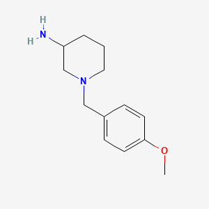 molecular formula C13H20N2O B1370511 1-(4-Methoxybenzyl)piperidin-3-amine 
