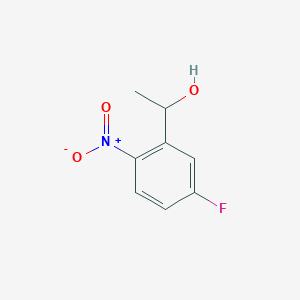 molecular formula C8H8FNO3 B13705122 1-(5-Fluoro-2-nitrophenyl)ethanol 