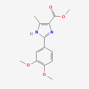 methyl 2-(3,4-dimethoxyphenyl)-5-methyl-1H-imidazole-4-carboxylate