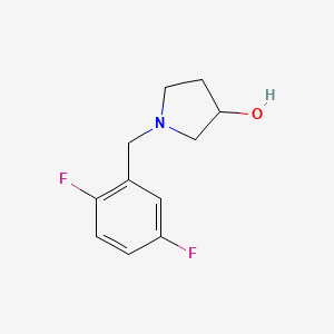 molecular formula C11H13F2NO B1370514 1-(2,5-Difluorobenzyl)pyrrolidin-3-ol 