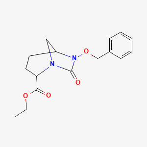 molecular formula C16H20N2O4 B13705144 Ethyl 6-benzyloxy-7-oxo-1,6-diazabicyclo[3.2.1]octane-2-carboxylate 