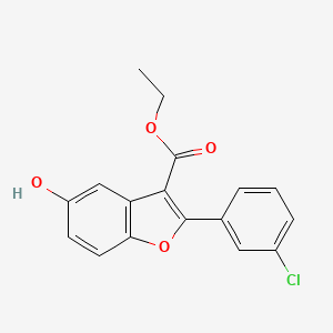 Ethyl 2-(3-chlorophenyl)-5-hydroxybenzofuran-3-carboxylate