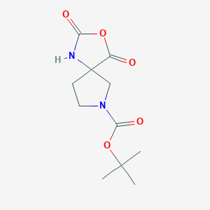 molecular formula C11H16N2O5 B13705200 7-Boc-3-oxa-1,7-diazaspiro[4.4]nonane-2,4-dione 