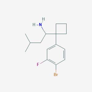 1-[1-(4-Bromo-3-fluorophenyl)cyclobutyl]-3-methyl-1-butylamine