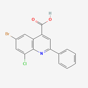 6-Bromo-8-chloro-2-phenylquinoline-4-carboxylic Acid