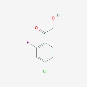 molecular formula C8H6ClFO2 B13705254 4'-Chloro-2'-fluoro-2-hydroxyacetophenone 