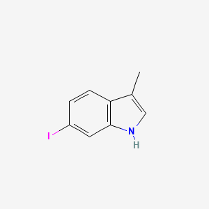 molecular formula C9H8IN B13705258 6-Iodo-3-methylindole 