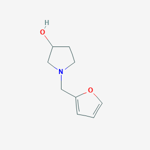 molecular formula C9H13NO2 B1370526 1-(Furan-2-ylmethyl)pyrrolidin-3-ol 