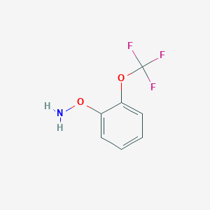 molecular formula C7H6F3NO2 B13705265 O-[2-(Trifluoromethoxy)phenyl]hydroxylamine 