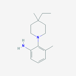 molecular formula C15H24N2 B13705272 2-(4-Ethyl-4-methyl-1-piperidinyl)-3-methylaniline 