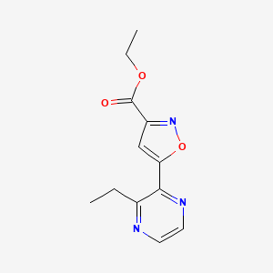 Ethyl 5-(3-Ethyl-2-pyrazinyl)isoxazole-3-carboxylate