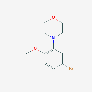 molecular formula C11H14BrNO2 B13705288 4-(5-Bromo-2-methoxyphenyl)morpholine 