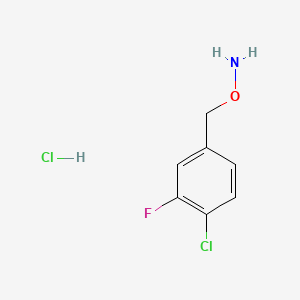 molecular formula C7H8Cl2FNO B13705309 O-(4-Chloro-3-fluorobenzyl)hydroxylamine Hydrochloride 