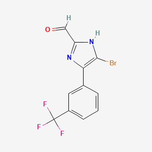 5-Bromo-4-[3-(trifluoromethyl)phenyl]imidazole-2-carbaldehyde