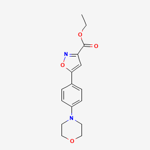 Ethyl 5-(4-Morpholinophenyl)isoxazole-3-carboxylate