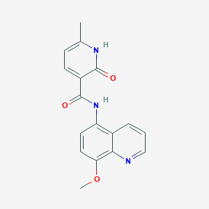 molecular formula C17H15N3O3 B13705412 N-(8-Methoxy-5-quinolyl)-6-methyl-2-oxo-1,2-dihydropyridine-3-carboxamide 