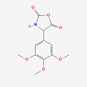 molecular formula C12H13NO6 B13705435 4-(3,4,5-Trimethoxyphenyl)oxazolidine-2,5-dione 